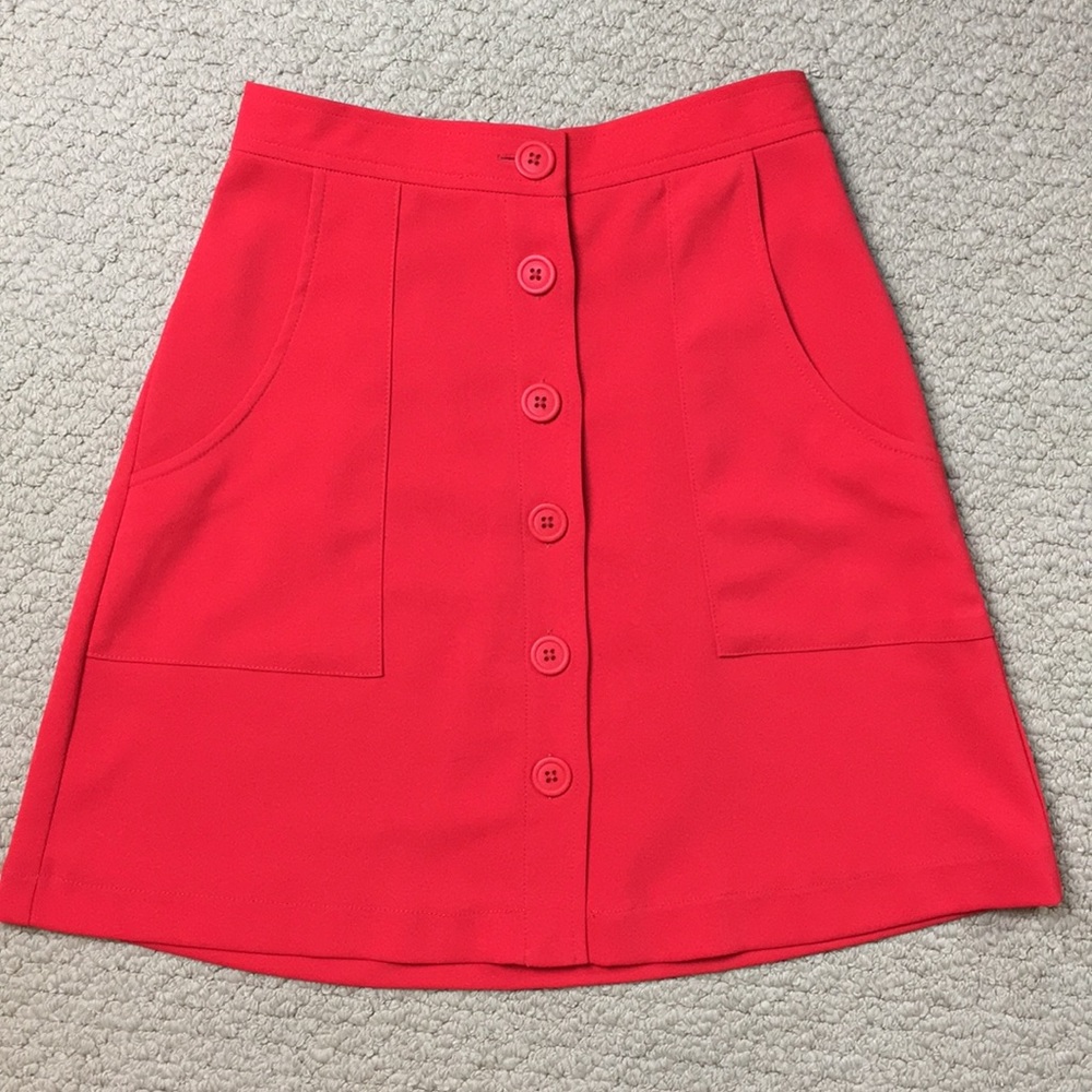 Amanda Uprichard Bright red skirt